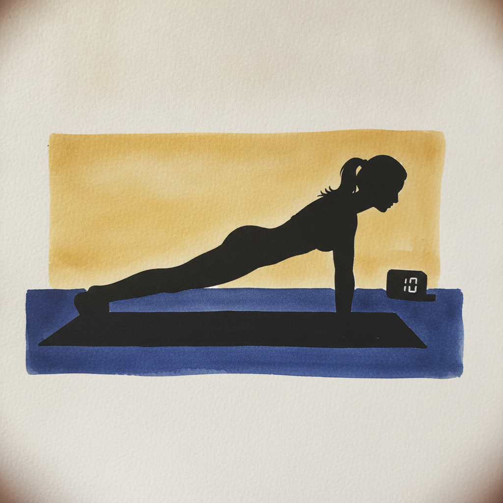 Plank position side view example 3
