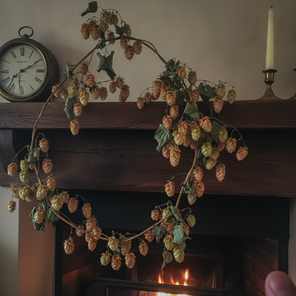 Dried Hops Vine AI-generated photoreal reference