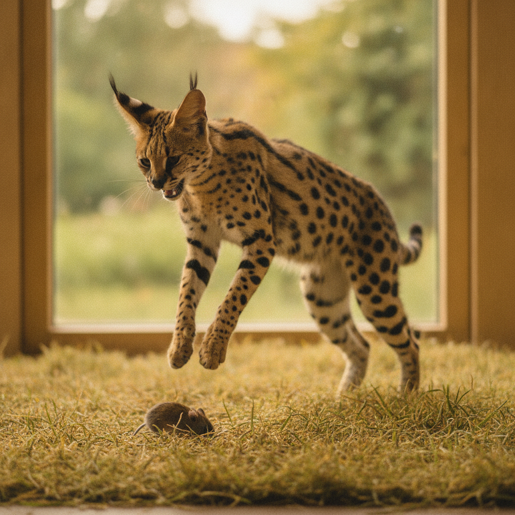 Serval AI-generated photoreal reference