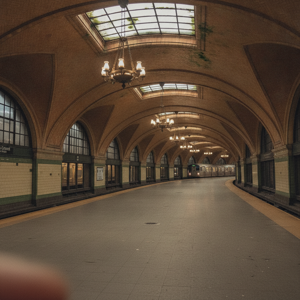 Old City Hall Station, New York City Subway, USA AI-generated photoreal reference