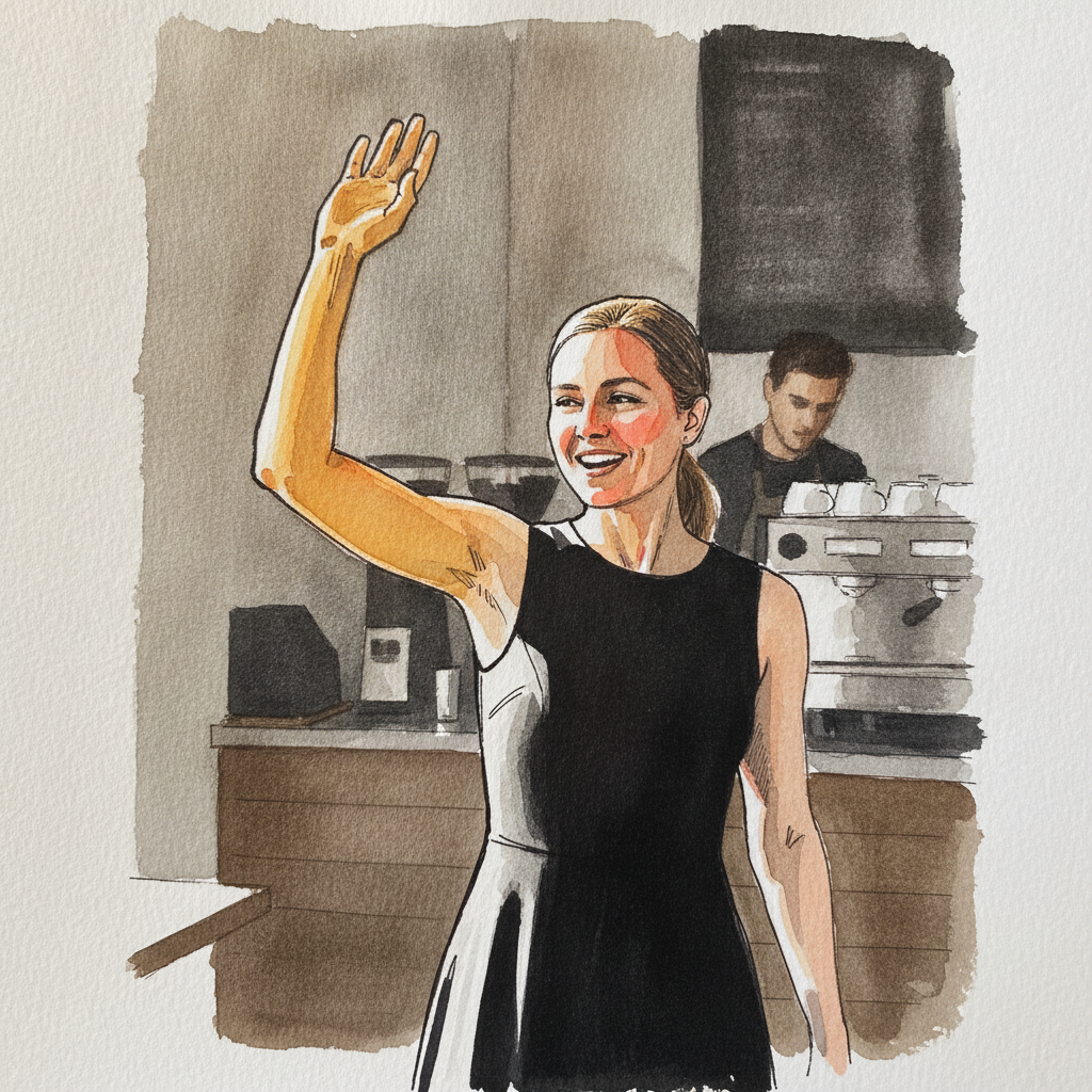 Soft underarm wave example 1