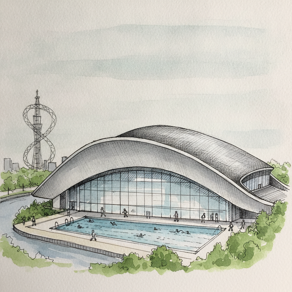 London Aquatics Centre, London, England example 1