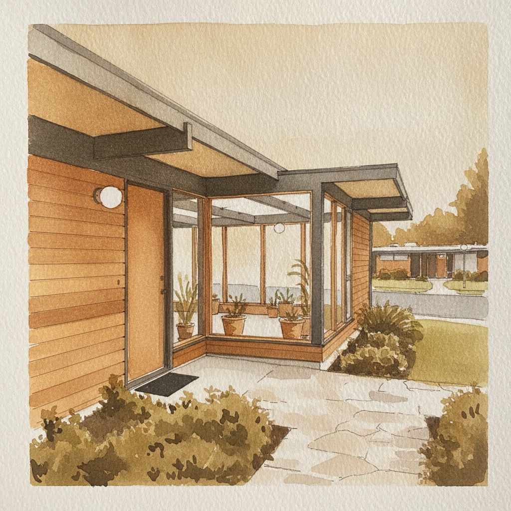 Eichler Home — Greenmeadow, Palo Alto, California, USA example 1