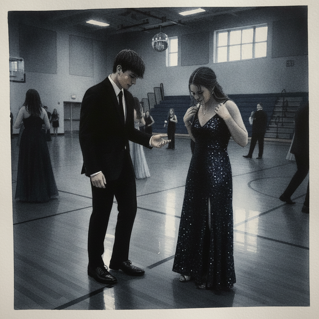 Teens awkward at school dance example 2
