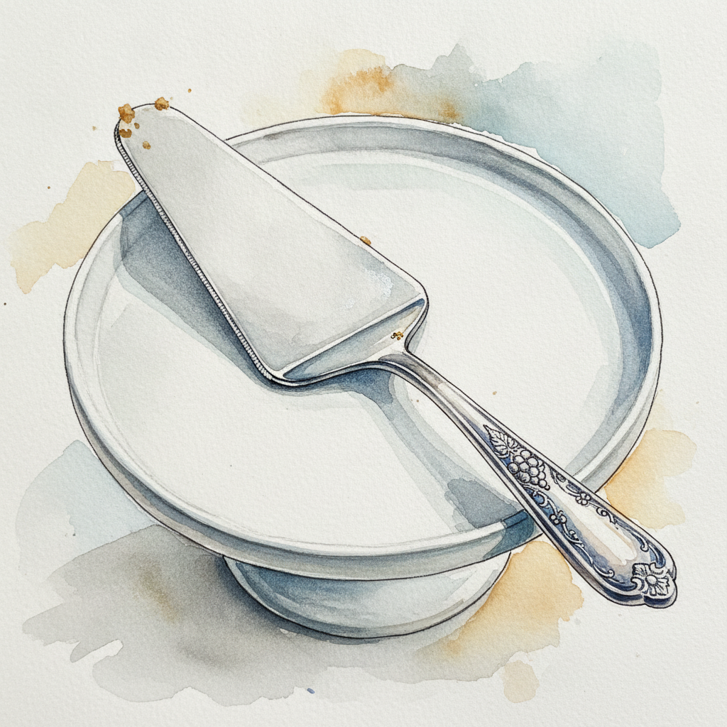 Silver-Handled Cake Server example 2