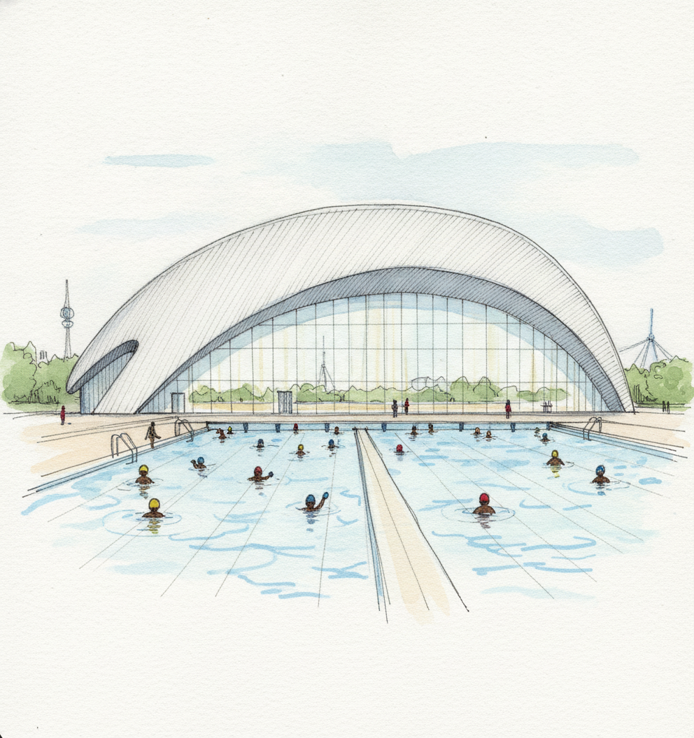 London Aquatics Centre, London, England example 2