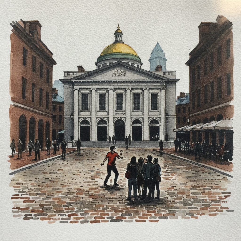 Quincy Market and Faneuil Hall, Boston, Massachusetts, USA example 2