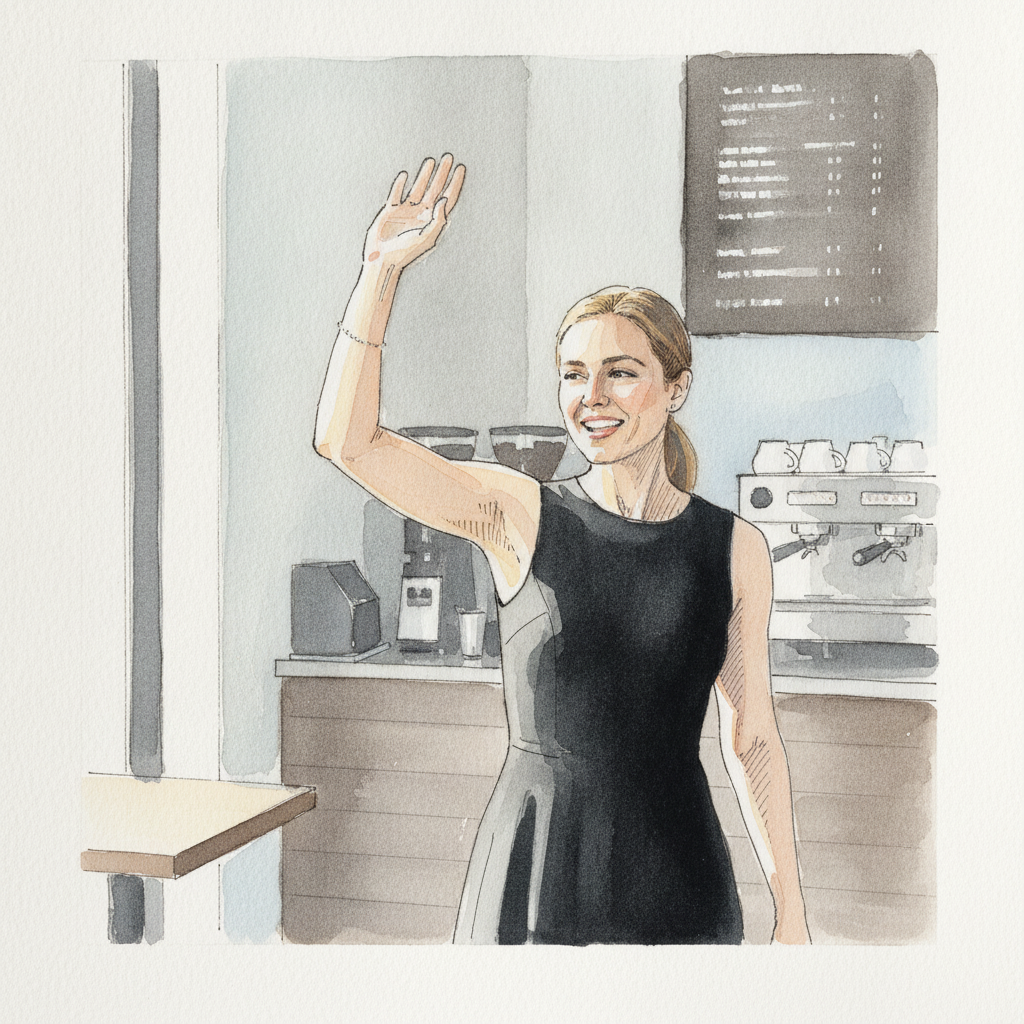 Soft underarm wave example 3