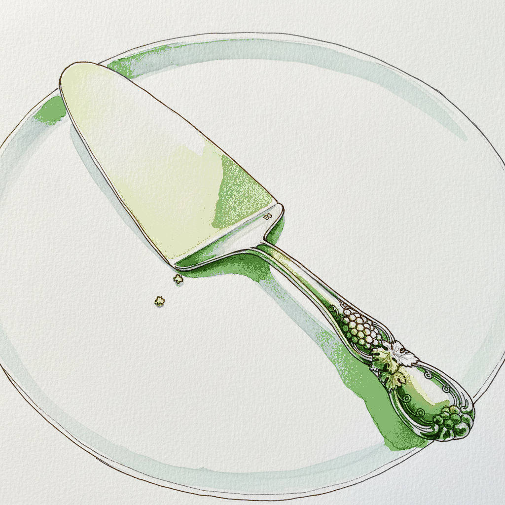 Silver-Handled Cake Server example 3