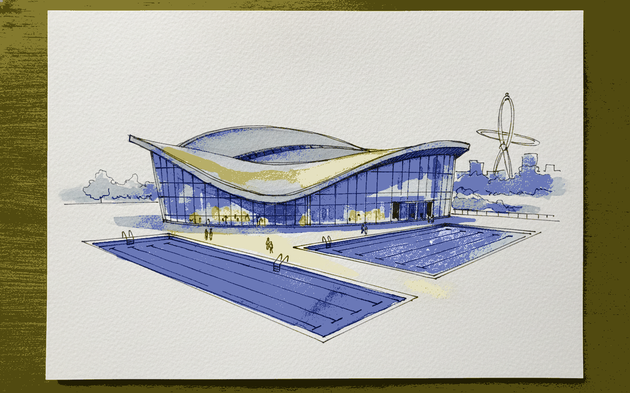 London Aquatics Centre, London, England example 3