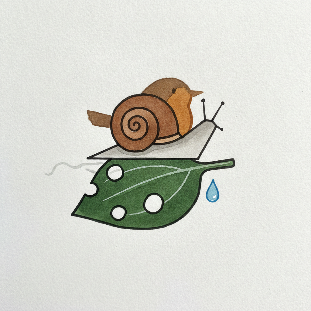 Brown garden snail example 3