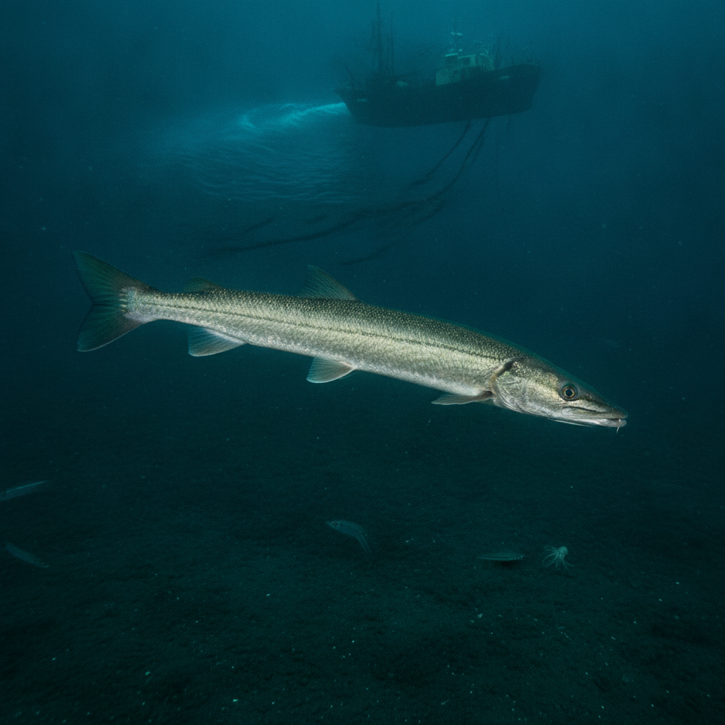 European hake AI-generated photoreal reference