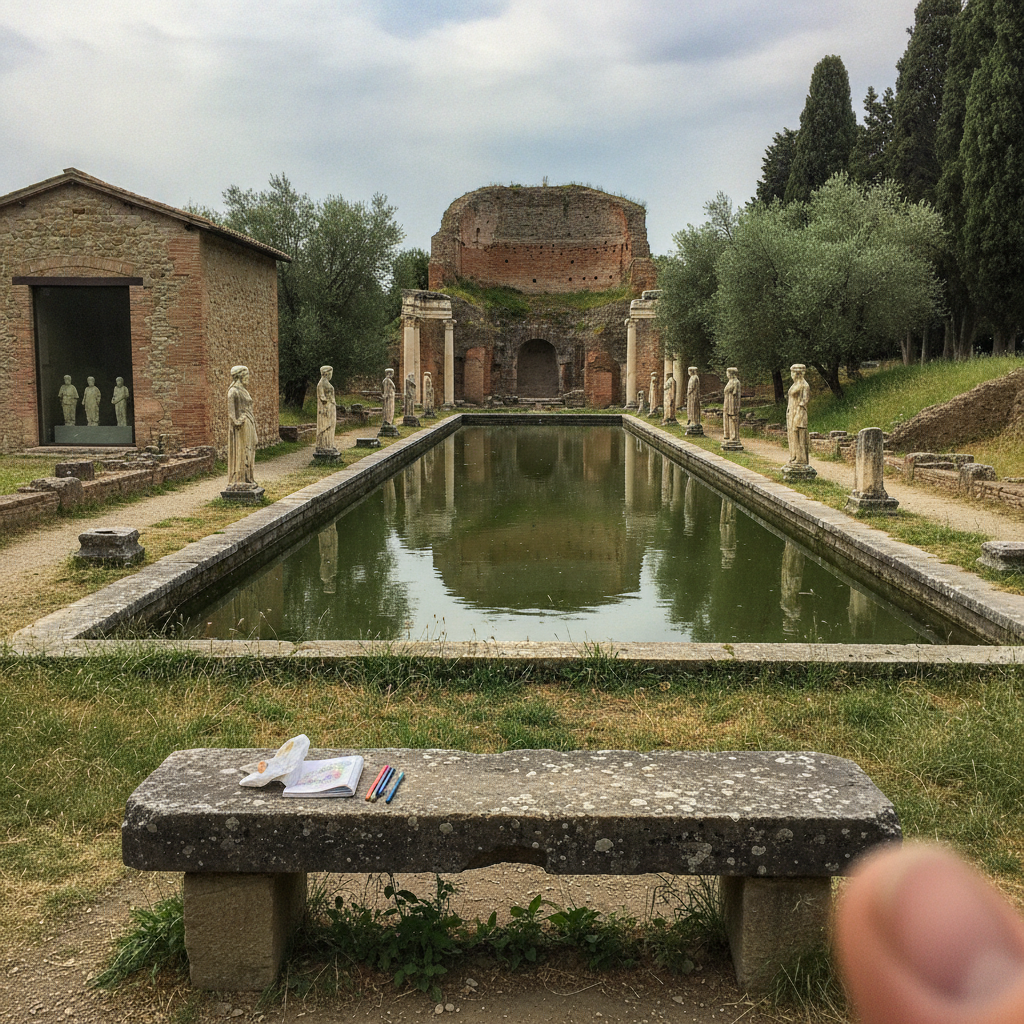 Hadrian's Villa, Tivoli, Italy AI-generated photoreal reference