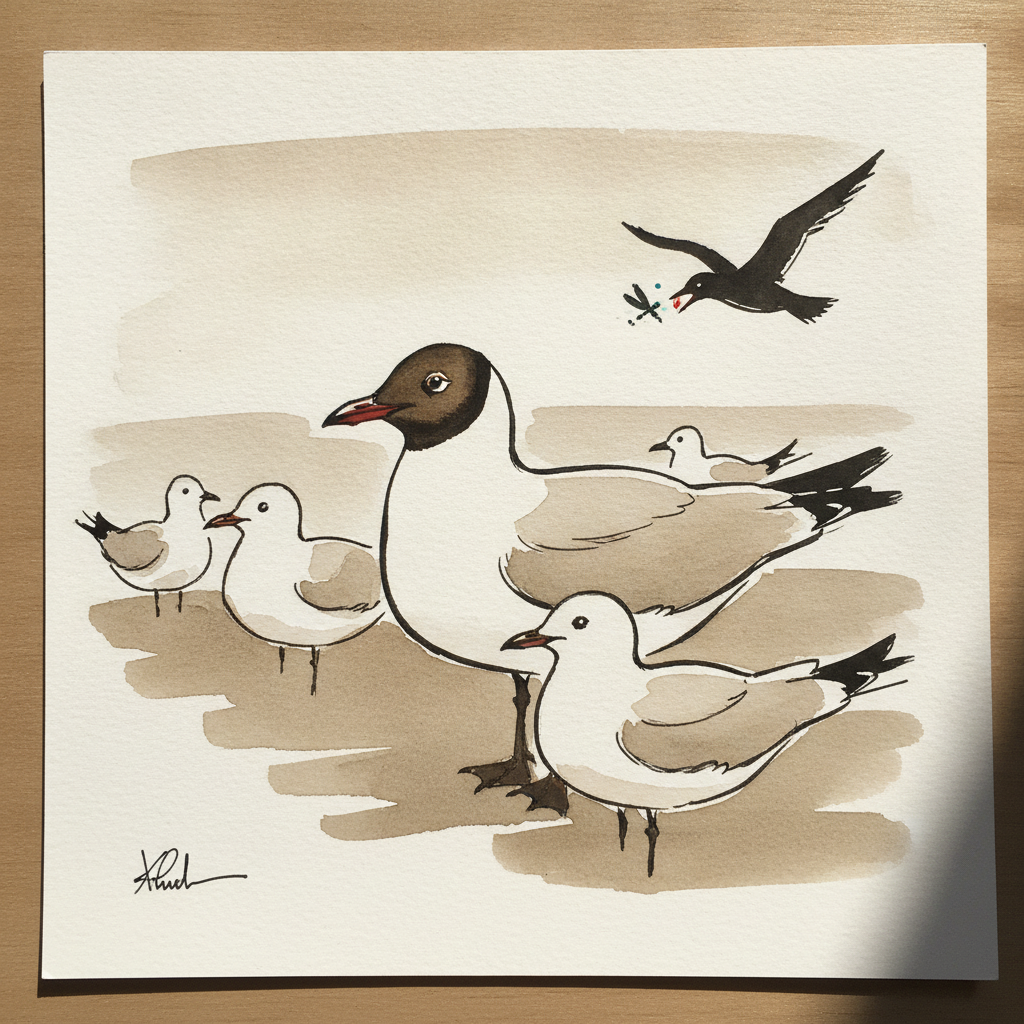 Black-headed gull example 1
