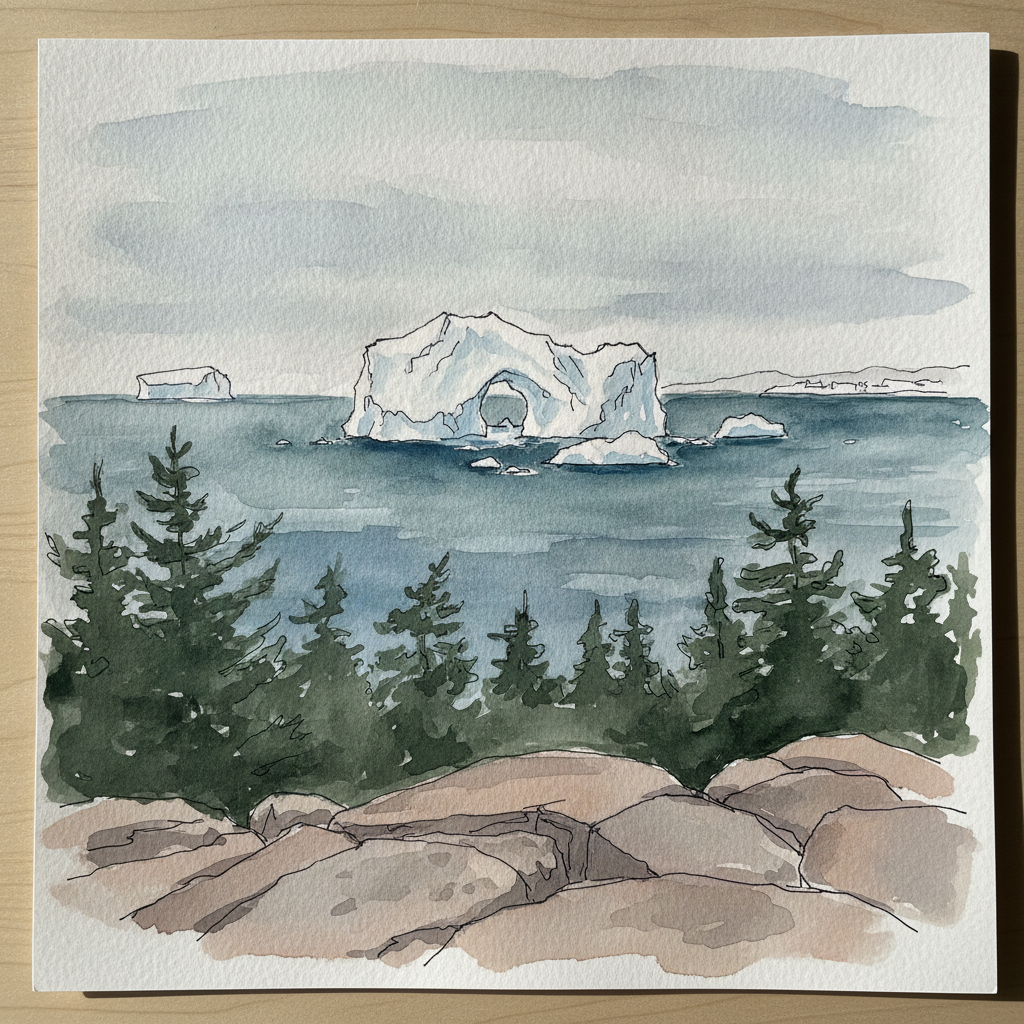 Iceberg Alley Twillingate from coastal trail, Newfoundland example 1