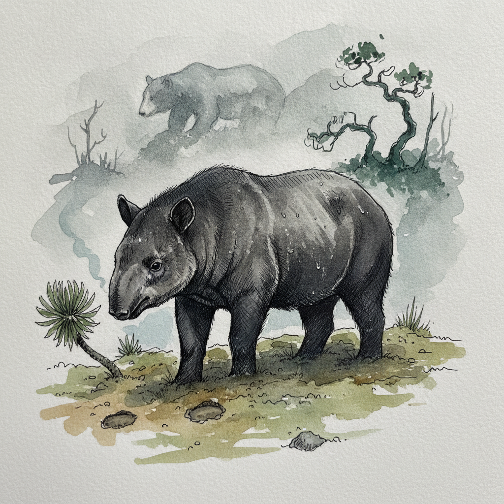 Mountain tapir example 1
