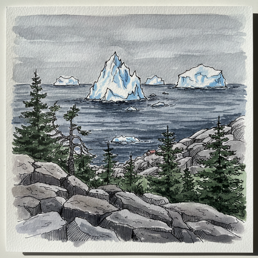 Iceberg Alley Twillingate from coastal trail, Newfoundland example 2