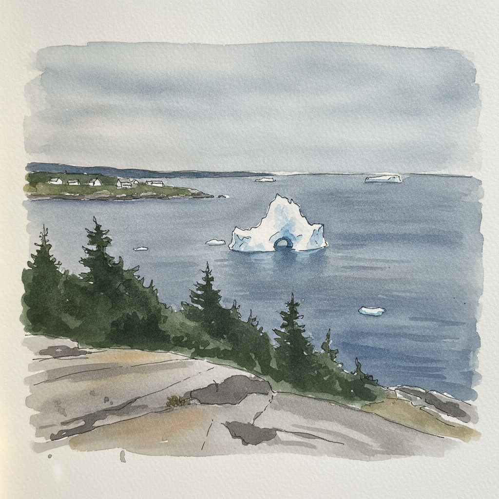 Iceberg Alley Twillingate from coastal trail, Newfoundland example 3