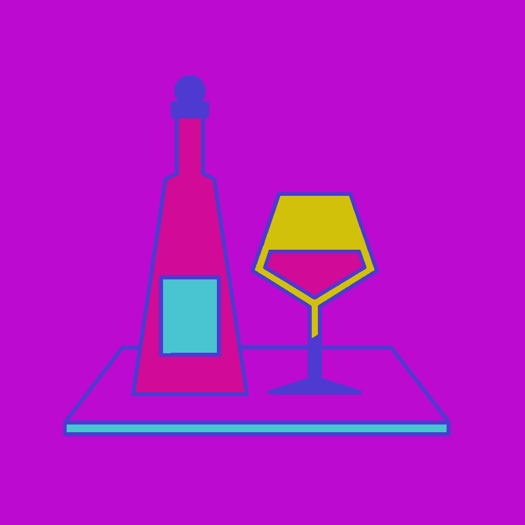 Bordeaux Bottle and Glass example 3
