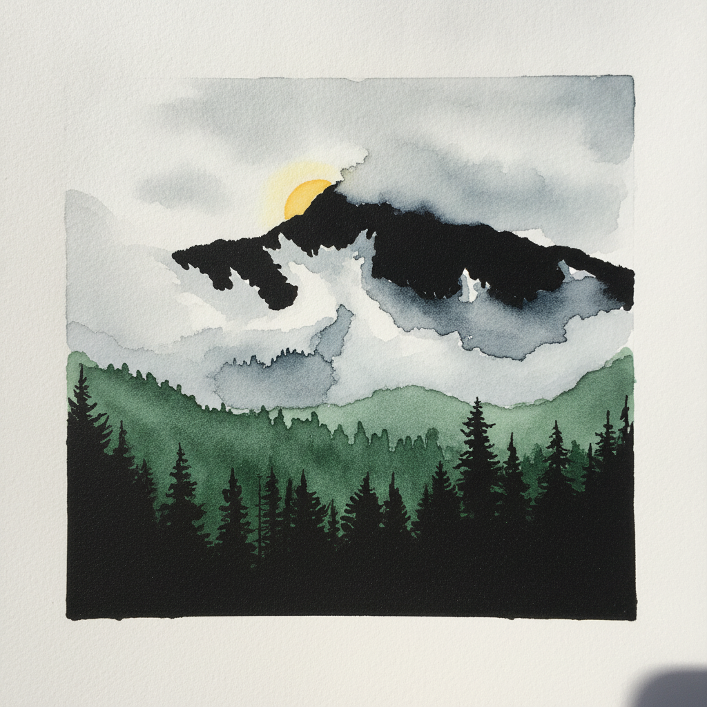 Mountain Fog Lifting example 3