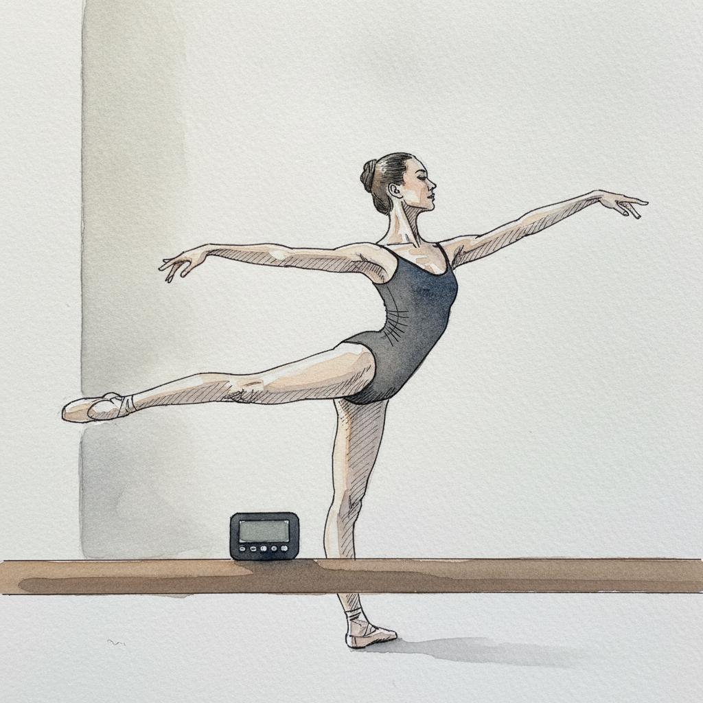 Mid-Pirouette Arabesque example 1