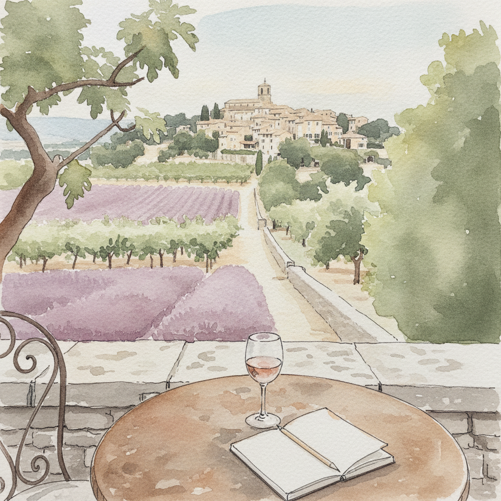 Provence Hill Village, Bonnieux, Luberon, France example 1