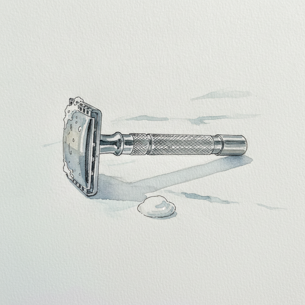 Safety Razor with Lather example 1