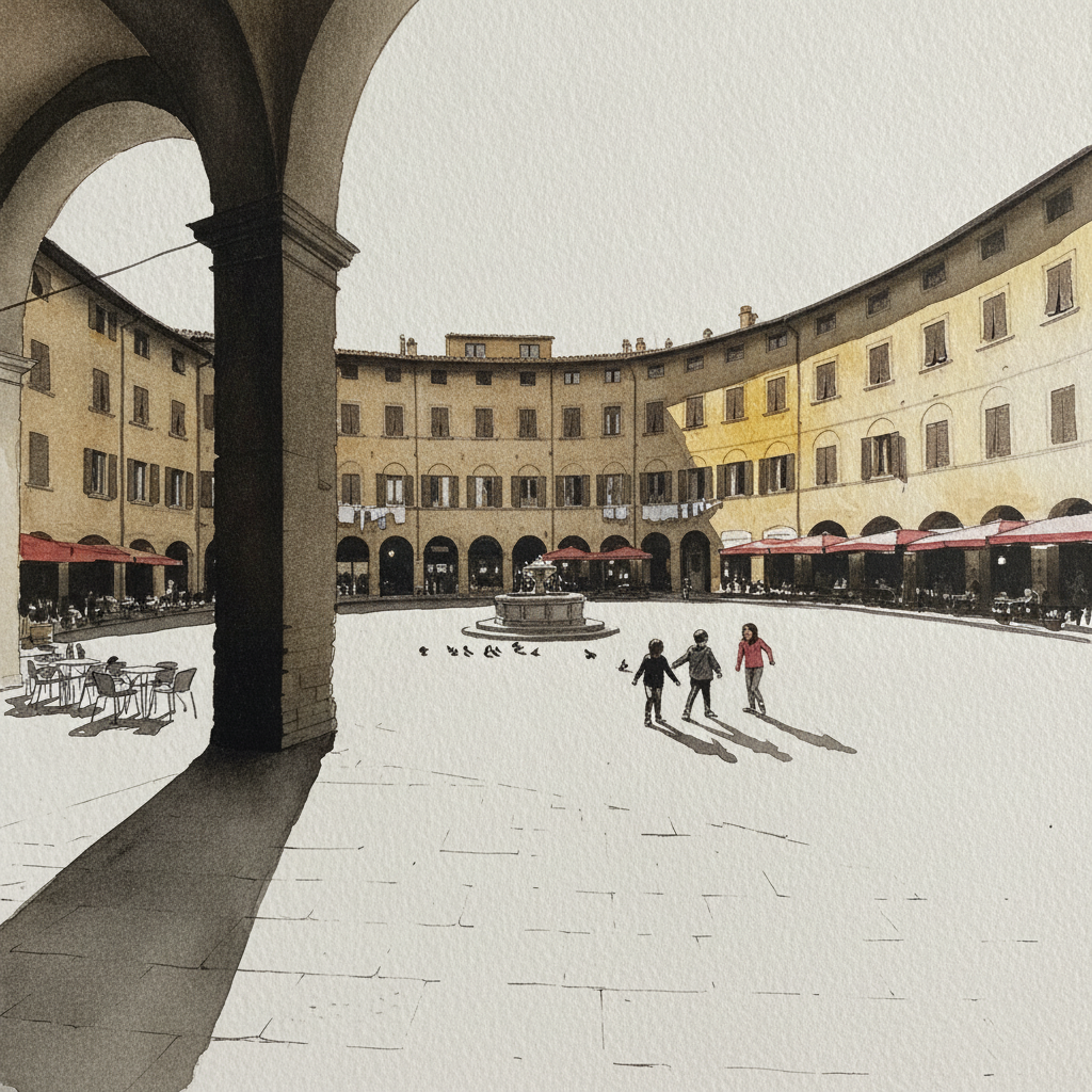 Piazza Anfiteatro, Lucca, Italy example 2