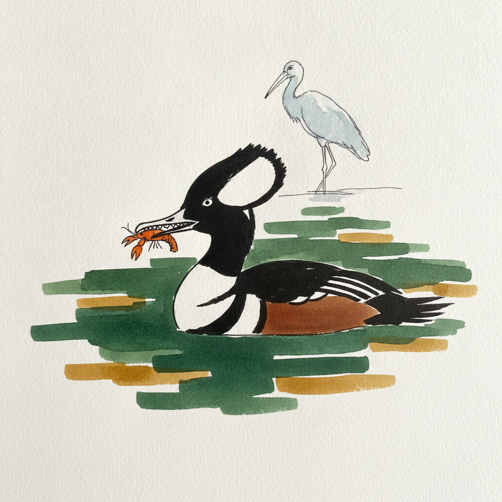 Hooded merganser example 2