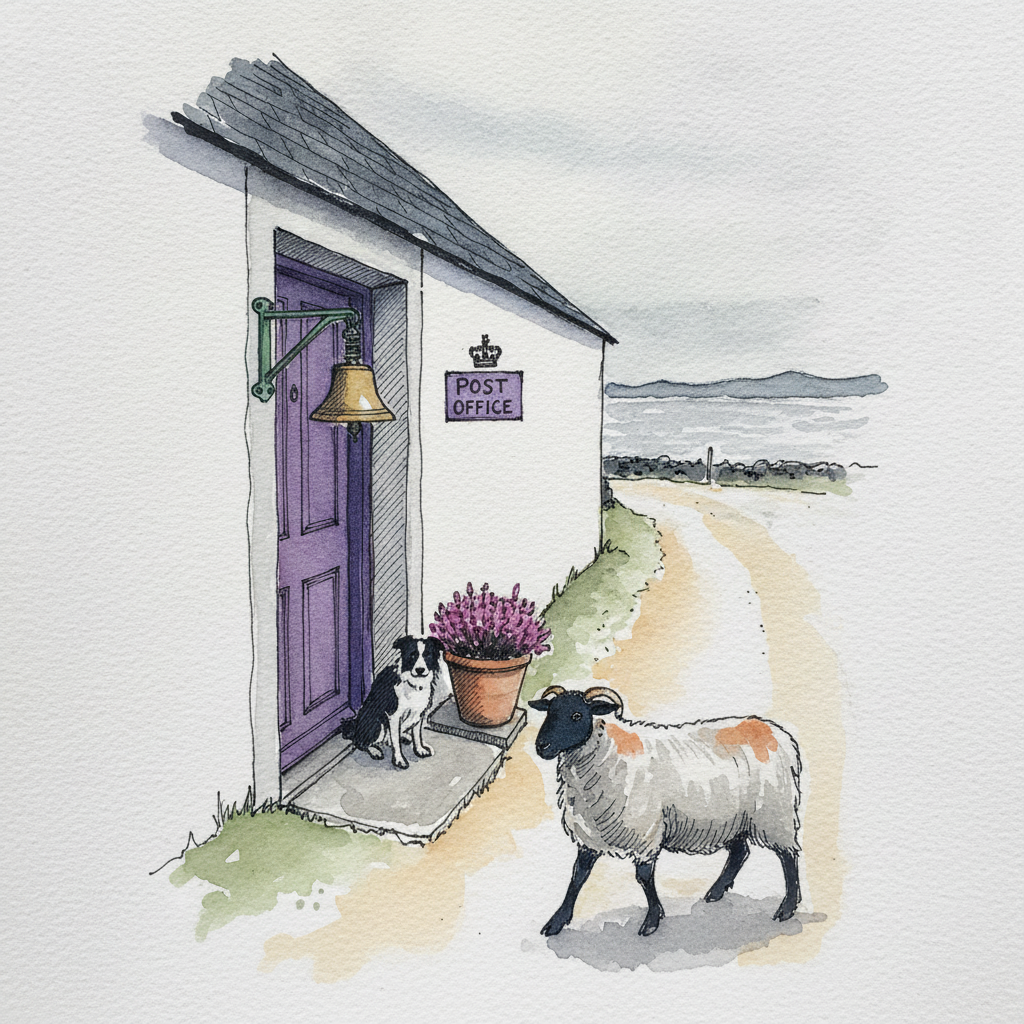 Highland Crofting-Village Post Office, Heather Season example 2