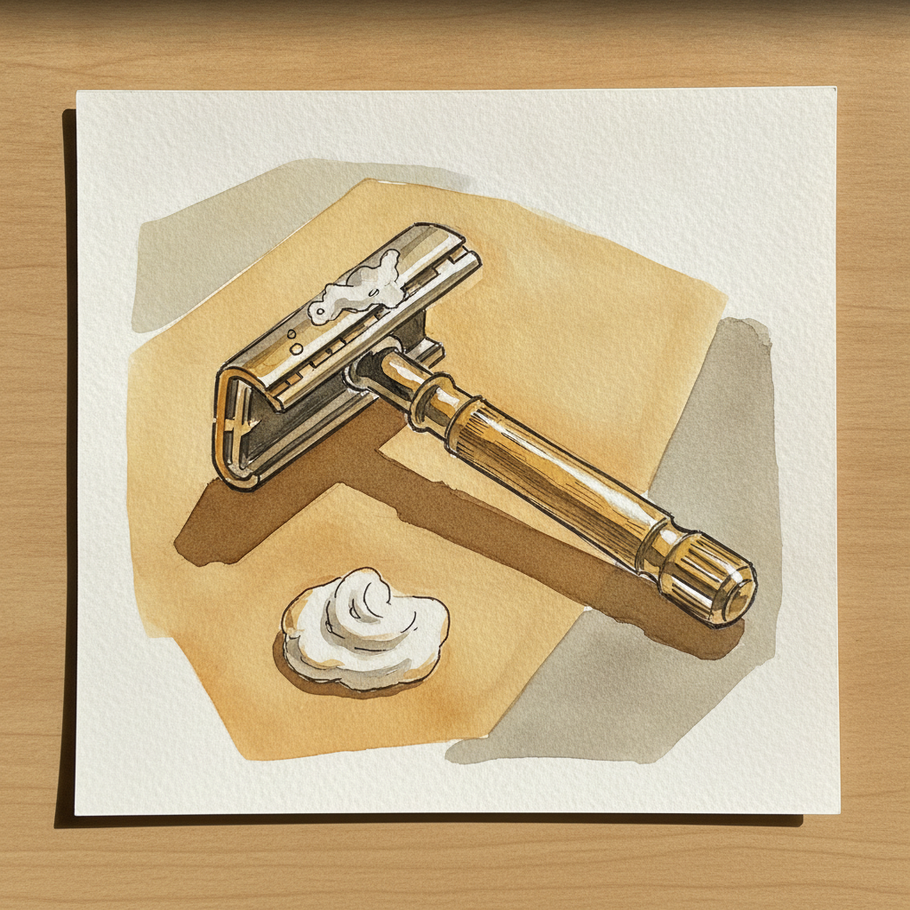 Safety Razor with Lather example 2