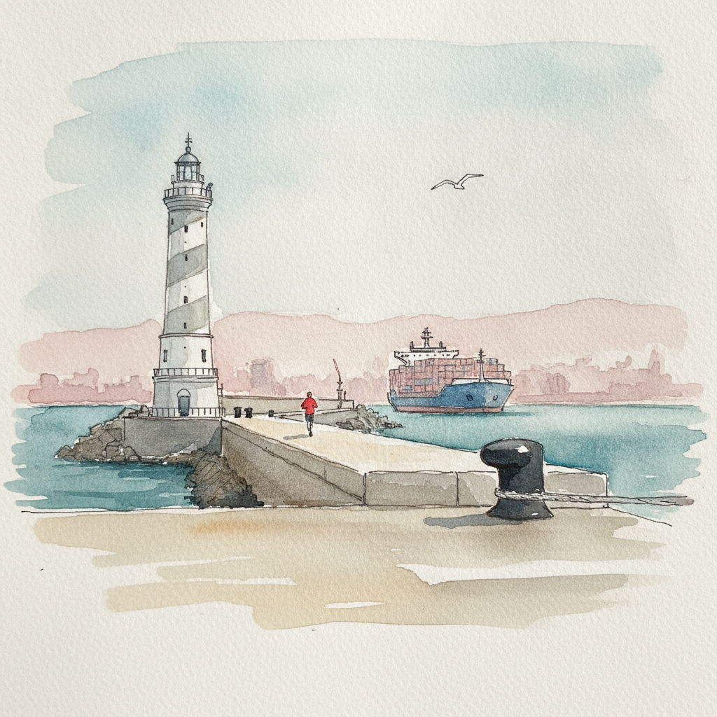 The Lighthouse Mole at Genova example 2