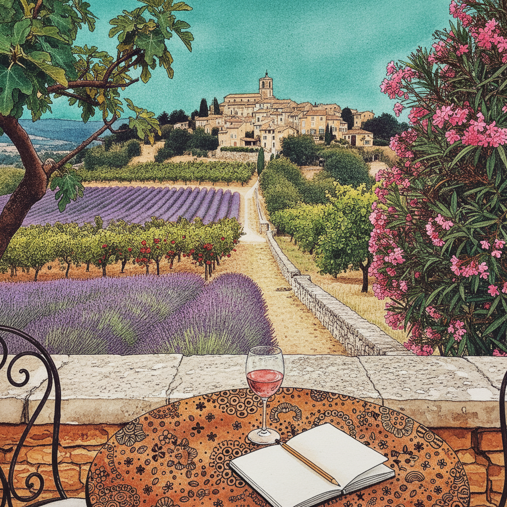 Provence Hill Village, Bonnieux, Luberon, France example 3
