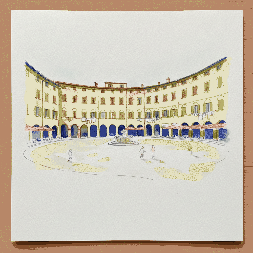 Piazza Anfiteatro, Lucca, Italy example 3