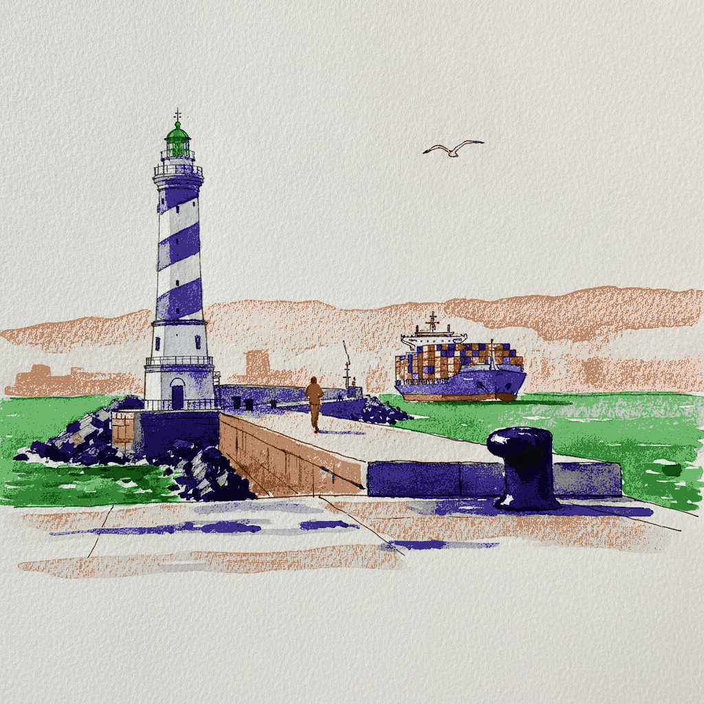 The Lighthouse Mole at Genova example 3
