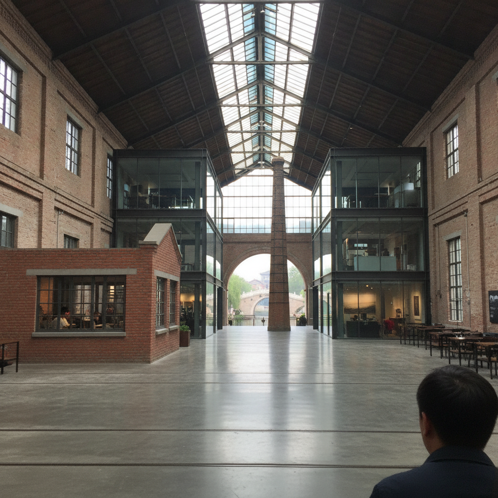 Wanda Plaza Reuse, Hangzhou, China AI-generated photoreal reference