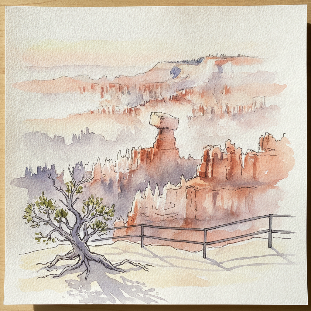 Thor's Hammer at Sunrise Point, Bryce Canyon, Utah, USA example 2