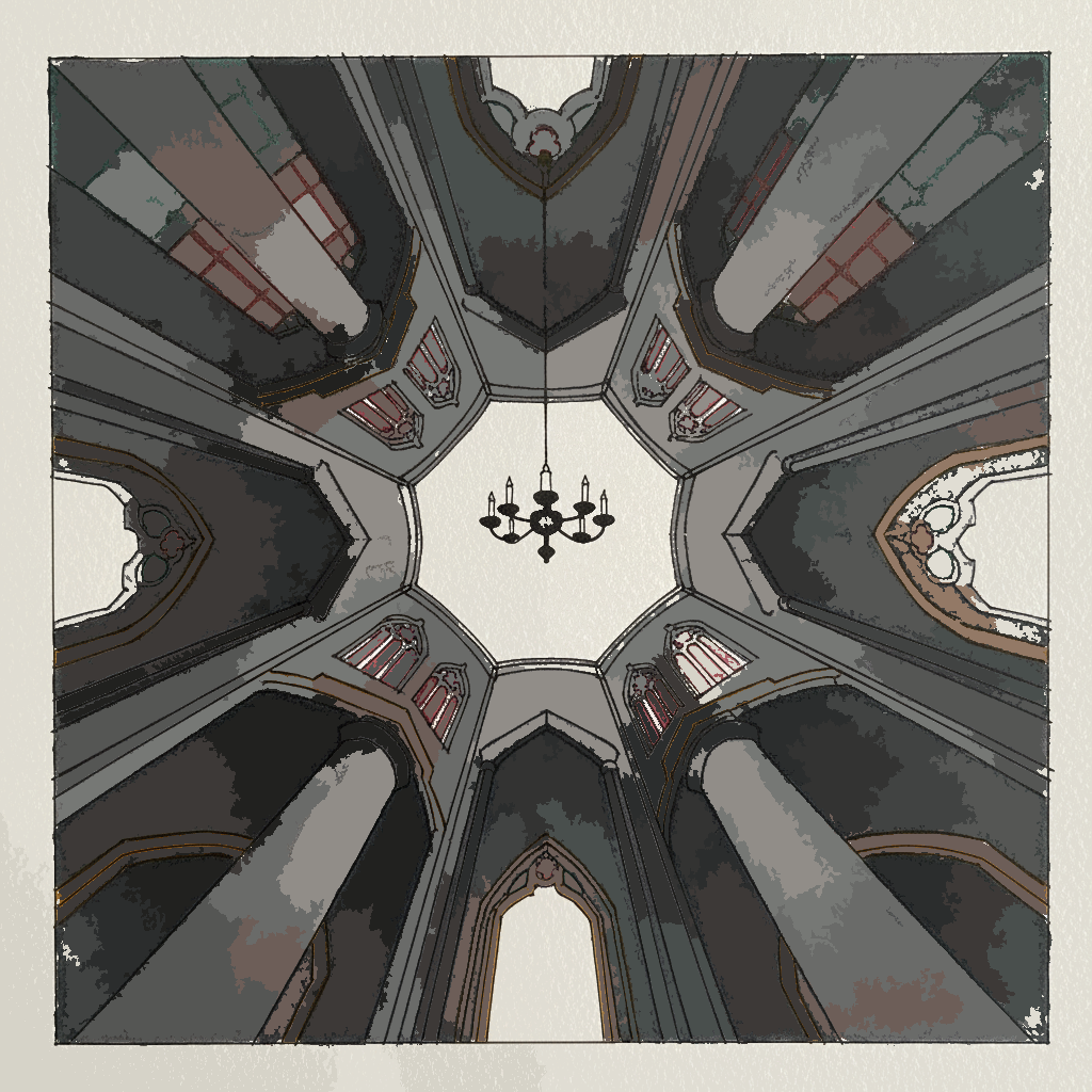 Cathedral from the Floor Looking Up example 3