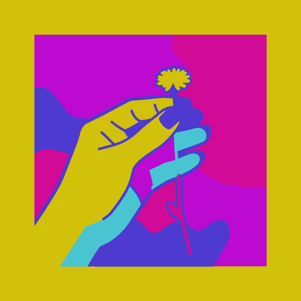 Hand Picking Flower, Latina Woman 50s example 3
