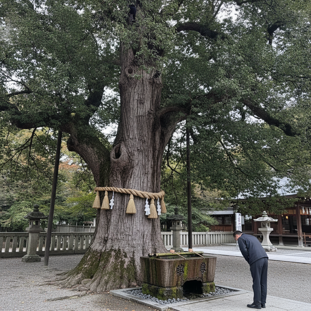 Camphor tree AI-generated photoreal reference