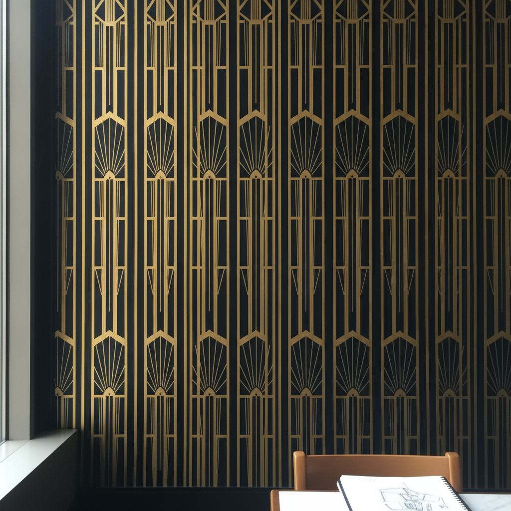 Art Deco Skyscraper AI-generated photoreal reference