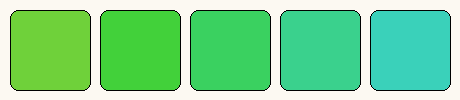 Analogous colors only palette