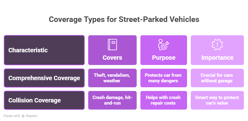 Coverage types for street-parked vehicles