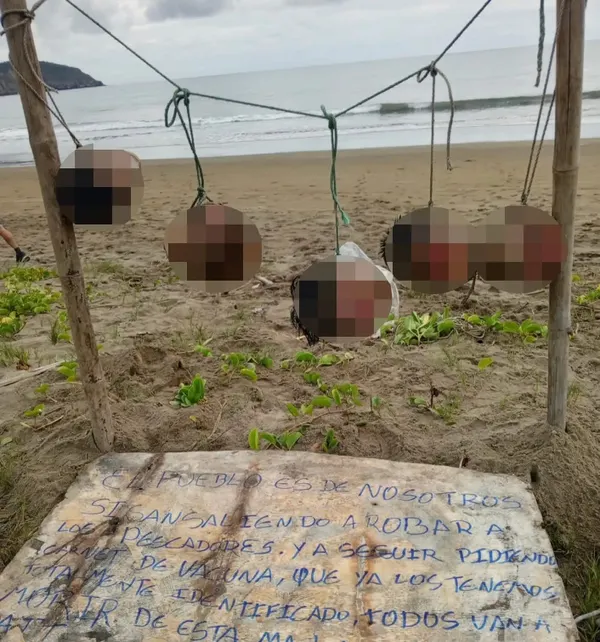 Five Severed Heads Found on Popular Beach in Ecuador