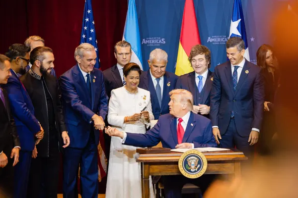 Trump Signs Cartel Proclamation, Formally Recognizes Venezuela’s Rodríguez & Launches a New Hemispheric Alliance in Doral