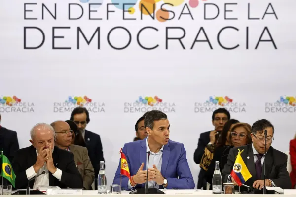 Colombia’s Petro Warns of Latin American “Rebellion” Against U.S. at Barcelona Democracy Summit
