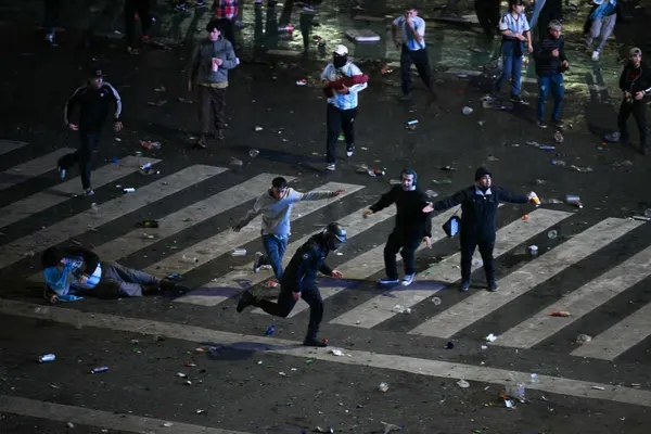 A Night of Riot at Buenos Aires’s Obelisk Following Argentina’s World Cup Final Loss to Spain