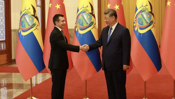Noboa Meets Xi Jinping in Beijing, as Ecuador Balances China Ties Against a Deepening U.S. Security Alliance