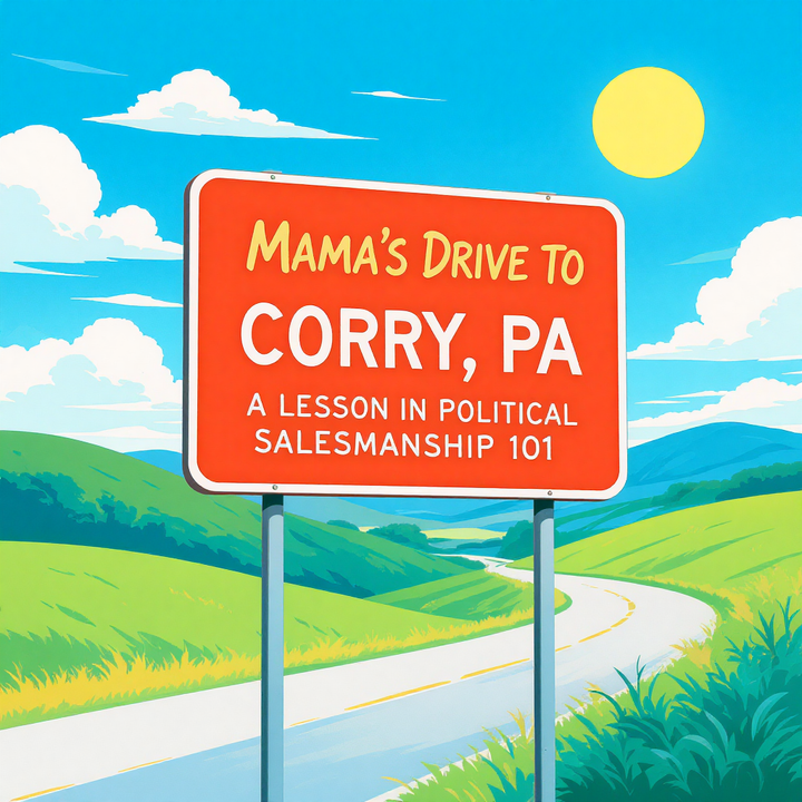 Mama’s Drive to Corry, PA: A Lesson in Political Salesmanship 101