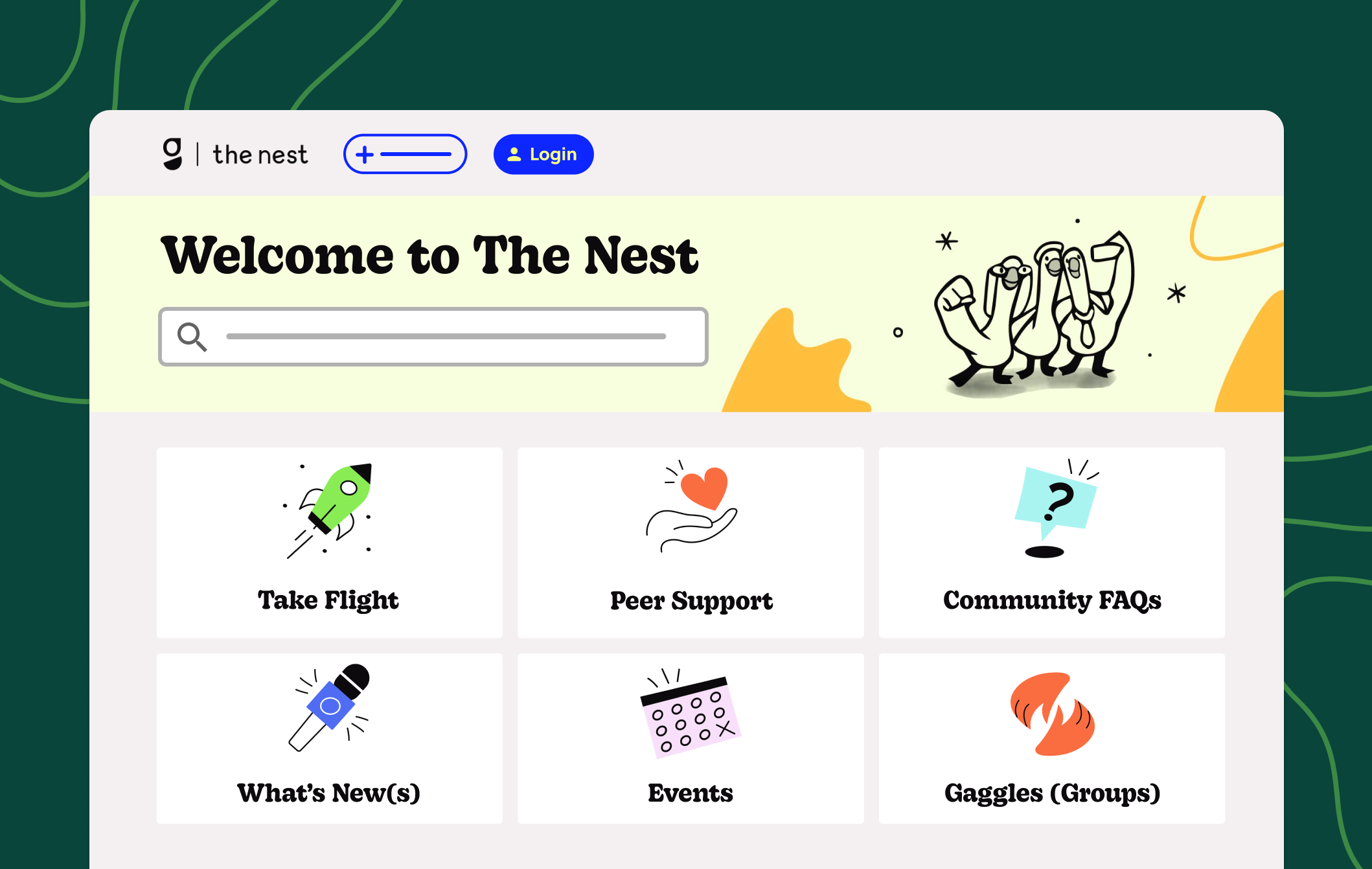Welcome to The Nest homepage